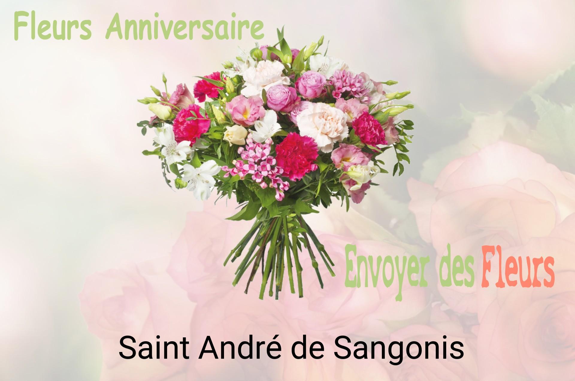 Bouquet de fleurs d’anniversaire livré à Saint-André-de-Sangonis